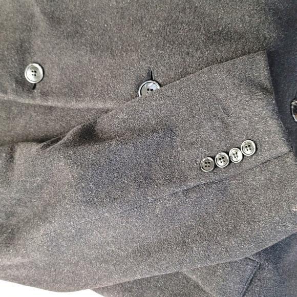 Charcoal Grey Cashmere Blend Coat - Picture 5 of 5